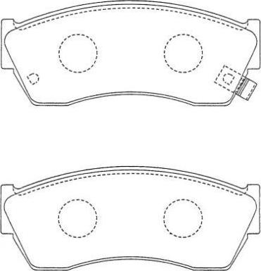 Aisin ASN-238 - Гальмівні колодки, дискові гальма autozip.com.ua