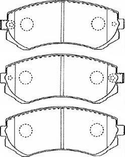 Aisin B1N018 - Гальмівні колодки, дискові гальма autozip.com.ua