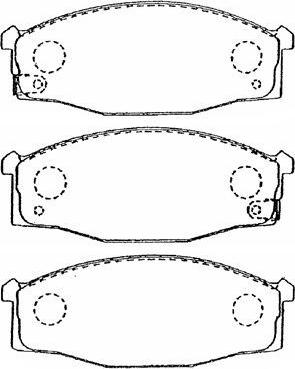 Aisin B1N031 - Гальмівні колодки, дискові гальма autozip.com.ua