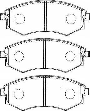 Aisin B1N021 - Гальмівні колодки, дискові гальма autozip.com.ua