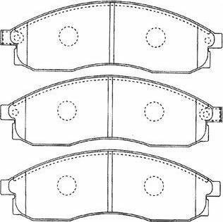 Aisin B1N023 - Гальмівні колодки, дискові гальма autozip.com.ua