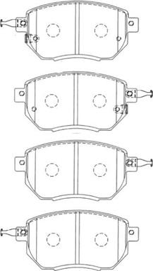 Aisin B1N079 - Гальмівні колодки, дискові гальма autozip.com.ua