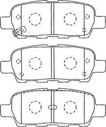 Aisin B2N064 - Гальмівні колодки, дискові гальма autozip.com.ua