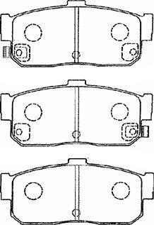 Aisin B2N022 - Гальмівні колодки, дискові гальма autozip.com.ua