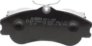 AISIN BPCI-1005 - Гальмівні колодки, дискові гальма autozip.com.ua