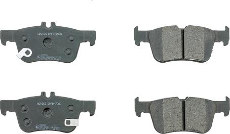 AISIN BPFD-7000 - Гальмівні колодки, дискові гальма autozip.com.ua