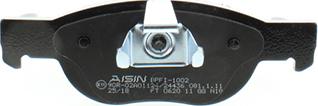 AISIN BPFI-1002 - Гальмівні колодки, дискові гальма autozip.com.ua