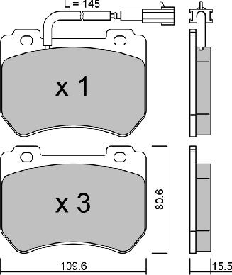 Aisin BPFI-1034 - Гальмівні колодки, дискові гальма autozip.com.ua