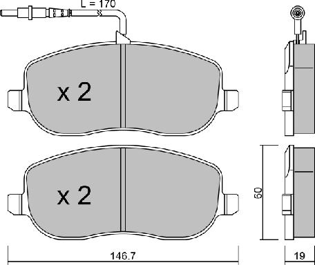 Aisin BPFI-1023 - Гальмівні колодки, дискові гальма autozip.com.ua