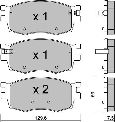 Aisin BPHY-1004 - Гальмівні колодки, дискові гальма autozip.com.ua