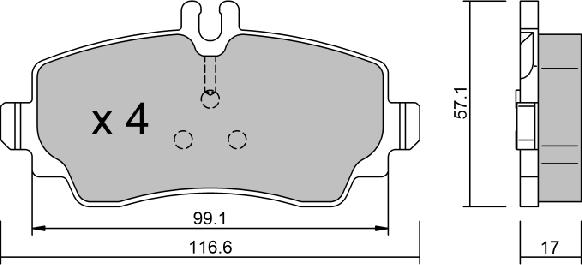 Aisin BPMB-1003 - Гальмівні колодки, дискові гальма autozip.com.ua