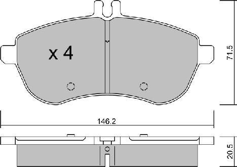 Aisin BPMB-1002 - Гальмівні колодки, дискові гальма autozip.com.ua