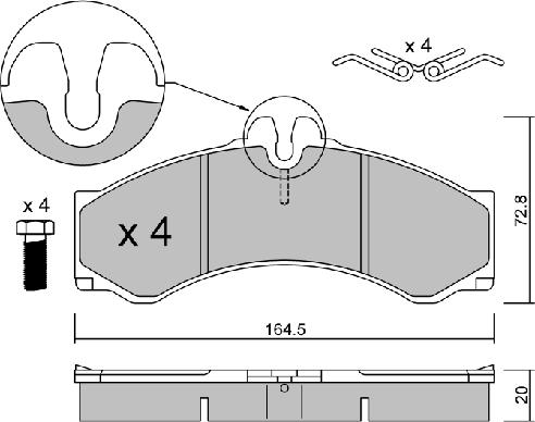 AISIN BPMB-1015 - Гальмівні колодки, дискові гальма autozip.com.ua