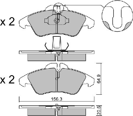 Aisin BPMB-1013 - Гальмівні колодки, дискові гальма autozip.com.ua