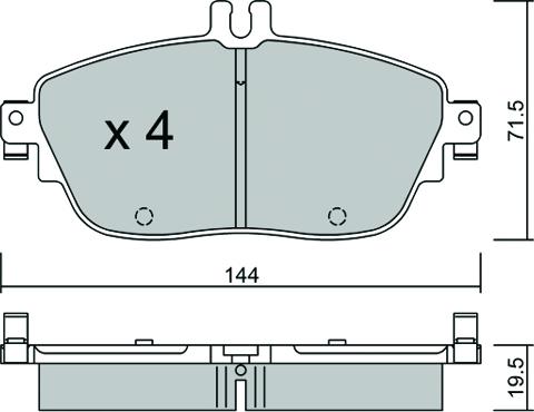 Aisin BPMB-1020 - Гальмівні колодки, дискові гальма autozip.com.ua