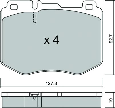 AISIN BPMB-1023 - Гальмівні колодки, дискові гальма autozip.com.ua