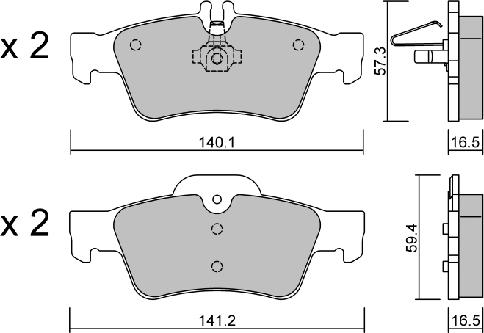 Aisin BPMB-2004 - Гальмівні колодки, дискові гальма autozip.com.ua