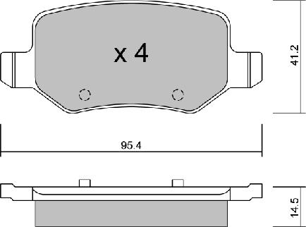 AISIN BPMB-2006 - Гальмівні колодки, дискові гальма autozip.com.ua