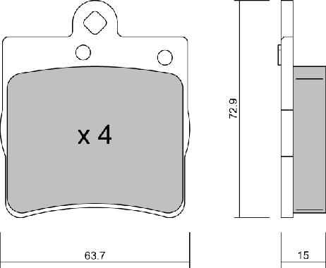 Aisin BPMB-2007 - Гальмівні колодки, дискові гальма autozip.com.ua