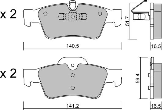 Aisin BPMB-2013 - Гальмівні колодки, дискові гальма autozip.com.ua