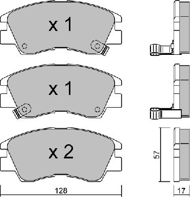 Aisin BPMI-1906 - Гальмівні колодки, дискові гальма autozip.com.ua