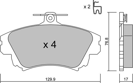 Aisin BPMI-1006 - Гальмівні колодки, дискові гальма autozip.com.ua