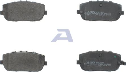 AISIN BPMZ-2003 - Гальмівні колодки, дискові гальма autozip.com.ua