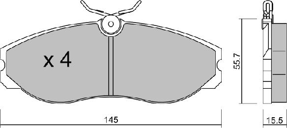 Aisin BPNI-1907 - Гальмівні колодки, дискові гальма autozip.com.ua