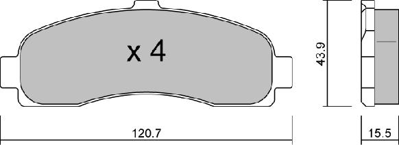 Aisin BPNI-1914 - Гальмівні колодки, дискові гальма autozip.com.ua