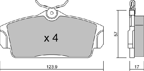 AISIN BPNI-1913 - Гальмівні колодки, дискові гальма autozip.com.ua