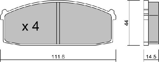 Aisin BPNI-1017 - Гальмівні колодки, дискові гальма autozip.com.ua