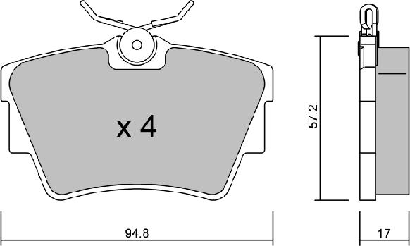 AISIN BPNI-2006 - Гальмівні колодки, дискові гальма autozip.com.ua