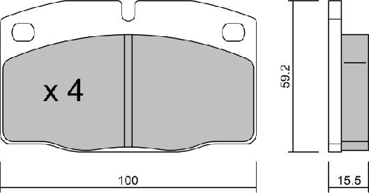 Aisin BPOP-1004 - Гальмівні колодки, дискові гальма autozip.com.ua