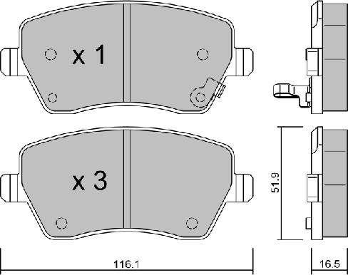 Galfer 20668 - Гальмівні колодки, дискові гальма autozip.com.ua