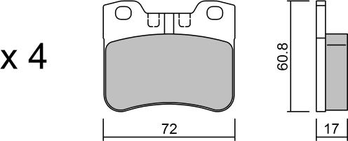 Aisin BPPE-1016 - Гальмівні колодки, дискові гальма autozip.com.ua