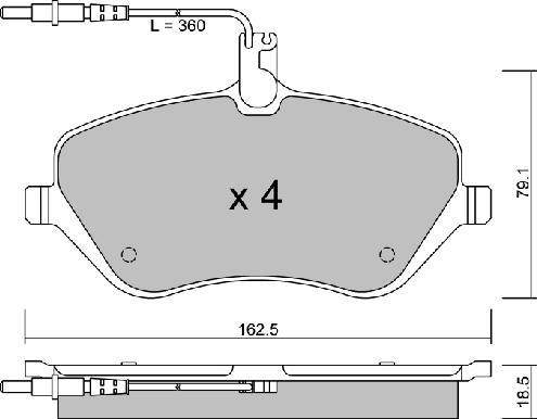 Aisin BPPE-1011 - Гальмівні колодки, дискові гальма autozip.com.ua