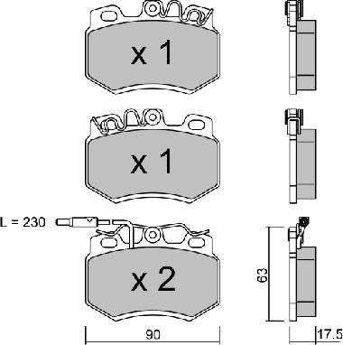 Aisin BPPE-1020 - Гальмівні колодки, дискові гальма autozip.com.ua