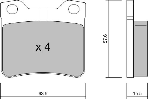 Aisin BPPE-2008 - Гальмівні колодки, дискові гальма autozip.com.ua