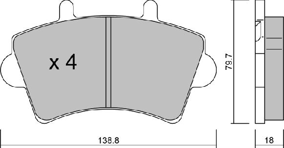 Aisin BPRE-1005 - Гальмівні колодки, дискові гальма autozip.com.ua