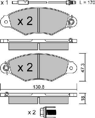 Aisin BPRE-1007 - Гальмівні колодки, дискові гальма autozip.com.ua