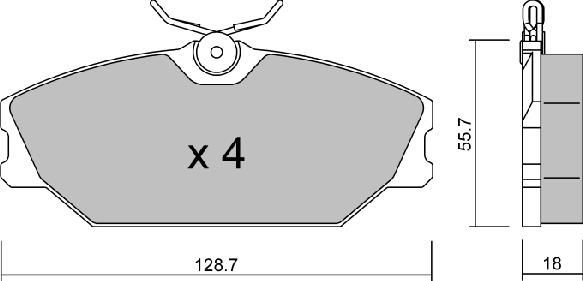 Aisin BPRE-1013 - Гальмівні колодки, дискові гальма autozip.com.ua