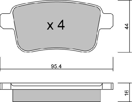 Aisin BPRE-2005 - Гальмівні колодки, дискові гальма autozip.com.ua