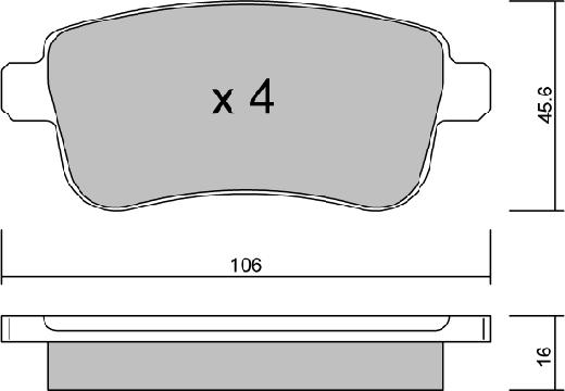 AISIN BPRE-2002 - Гальмівні колодки, дискові гальма autozip.com.ua