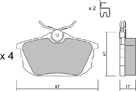 Aisin BPSM-2001 - Гальмівні колодки, дискові гальма autozip.com.ua