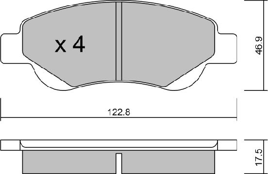 Aisin BPTO-1008 - Гальмівні колодки, дискові гальма autozip.com.ua