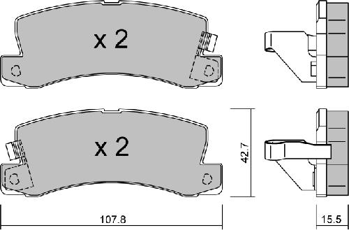 Aisin BPTO-2900 - Гальмівні колодки, дискові гальма autozip.com.ua