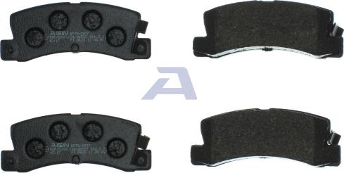 AISIN BPTO-2907 - Гальмівні колодки, дискові гальма autozip.com.ua