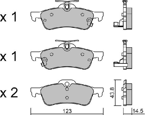 Aisin BPTO-2004 - Гальмівні колодки, дискові гальма autozip.com.ua