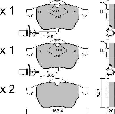 Aisin BPVW-1014 - Гальмівні колодки, дискові гальма autozip.com.ua