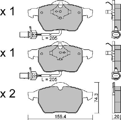 Aisin BPVW-1010 - Гальмівні колодки, дискові гальма autozip.com.ua